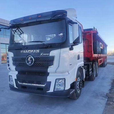 Direção esquerda Shacman X3000 camião tractor, cadeira em fila dupla cabeça de camião pesado