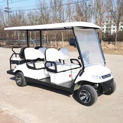 Direção à esquerda Carrinhos de golfe elétricos Buggy de bateria de lítio Carrinhos de golfe operados por bateria 2-10 lugares