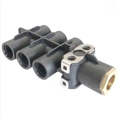 Shacman Peças sobressalentes DZ95189360070 Conector de distribuição de ar plástico de sete vias Conector de ar de sete vias